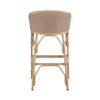 bar stool outdoor twisted hyacinth weave natural aluminum frame