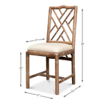 Brighton Bamboo Whitewashed Side Chairs (set of 2)