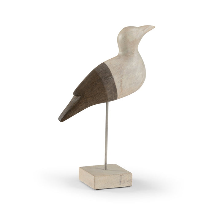 bird sculpture mango wood hand stained finish