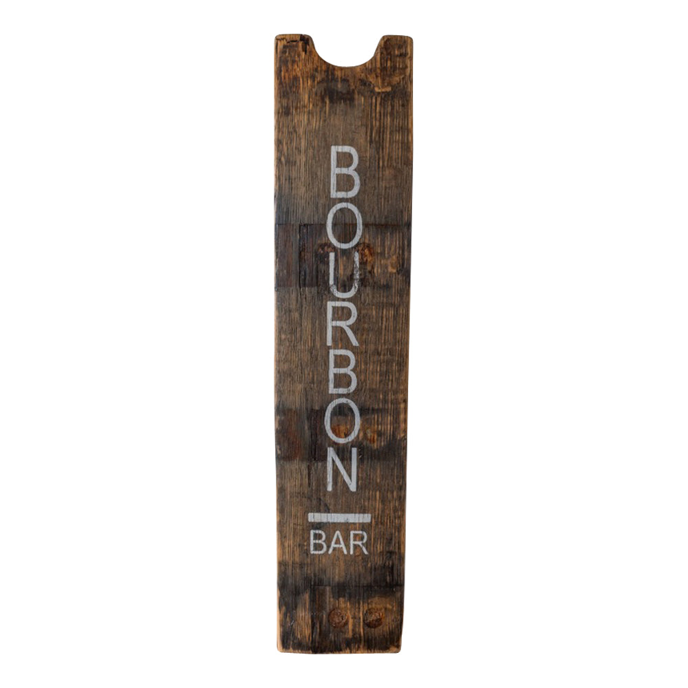 Bourbon Bar Wine Barrel Decor Sign