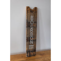 bourbon stave sign rustic
