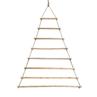 hanging triangle jute tree stick rungs