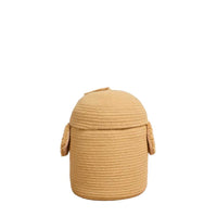 yellow round chick basket lid
