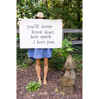 cream canvas love message