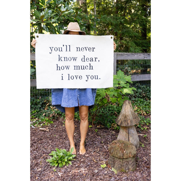 cream canvas love message