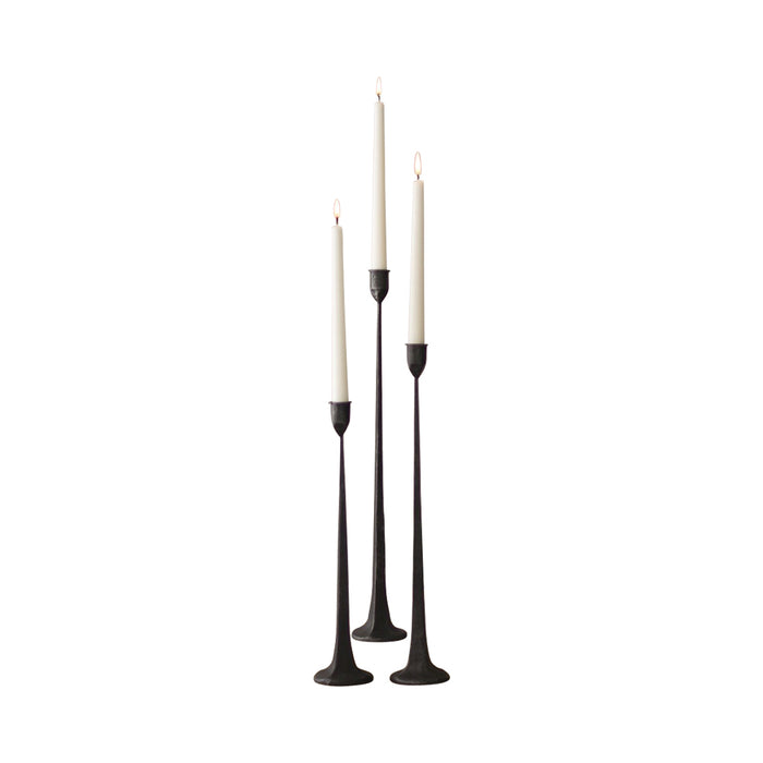 tall taper candle holders set iron