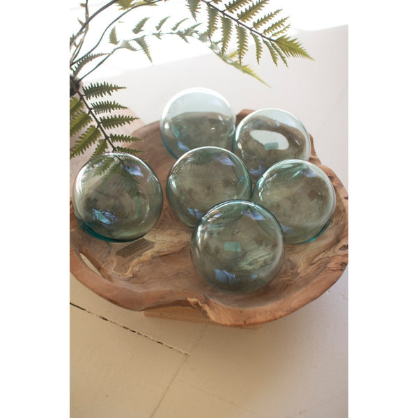 recycled clear glass balls