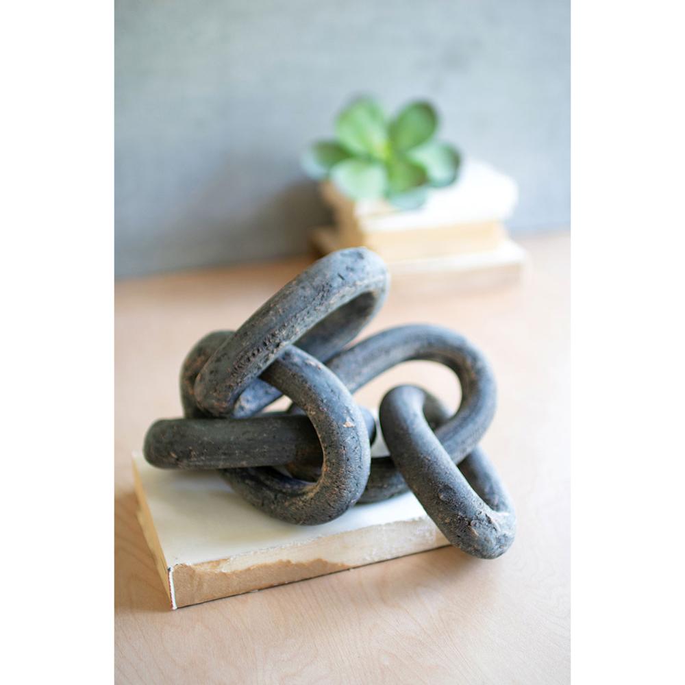 charcoal hued clay chain