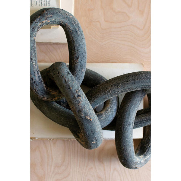 charcoal hued clay chain