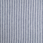 light blue and white stripe linen curtains