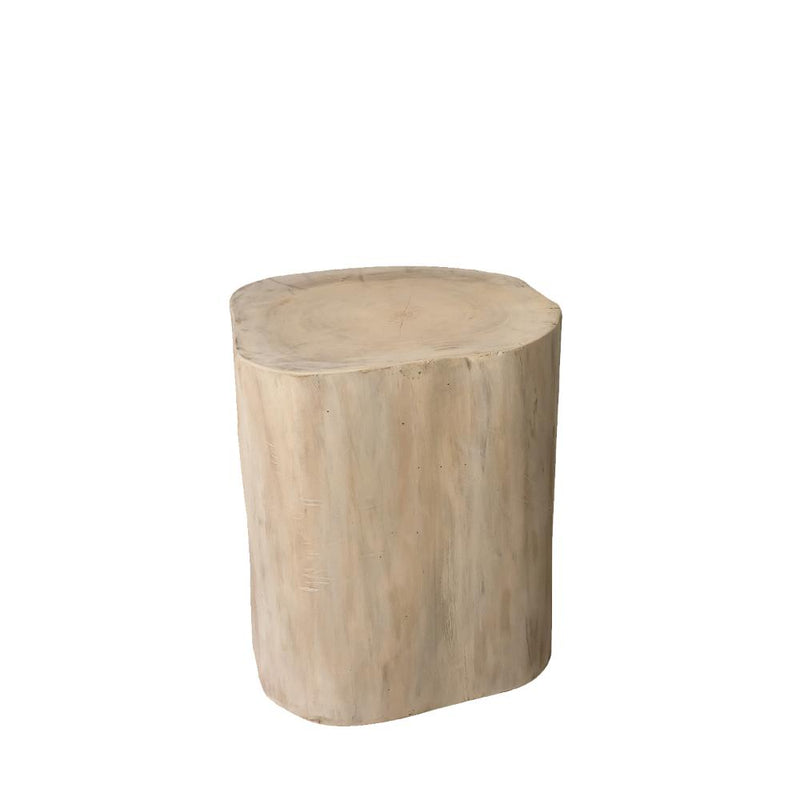 tree stump side table natural wood