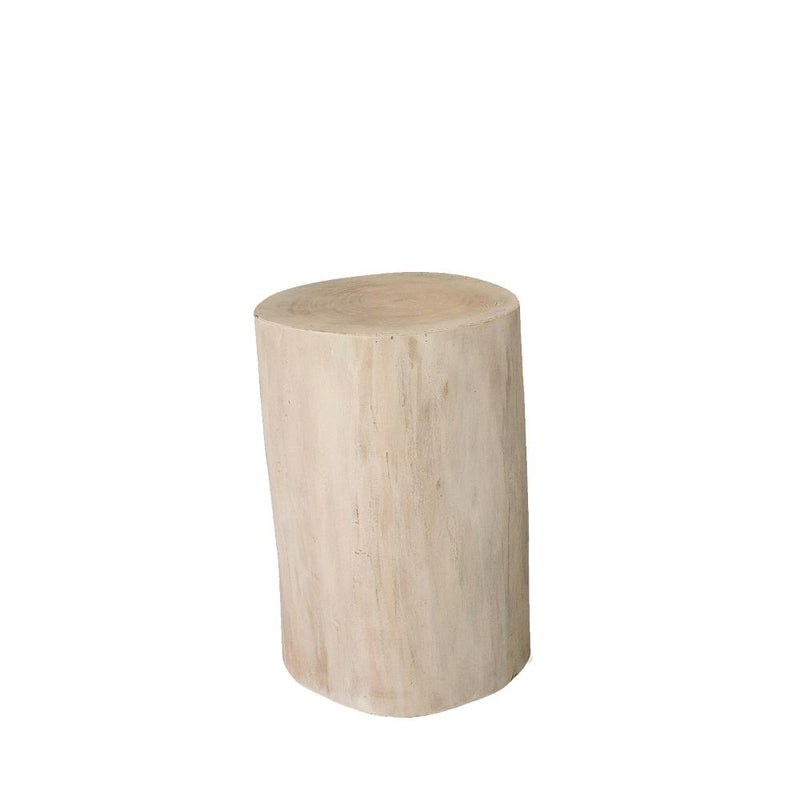 tree stump side table natural wood