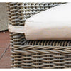 all-weather natural woven dining arm chair outdoors cushion