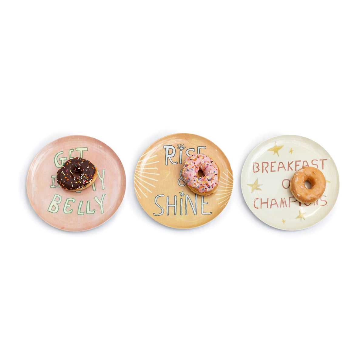 assorted melamine plates colorful quotes