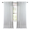 plain white linen sheer curtain panels