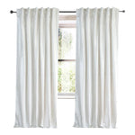 plain birch velvet curtain panels