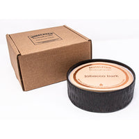 black round textured candle 4 wick