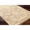 jute area rug fringe edge patterned neutral tan cream 