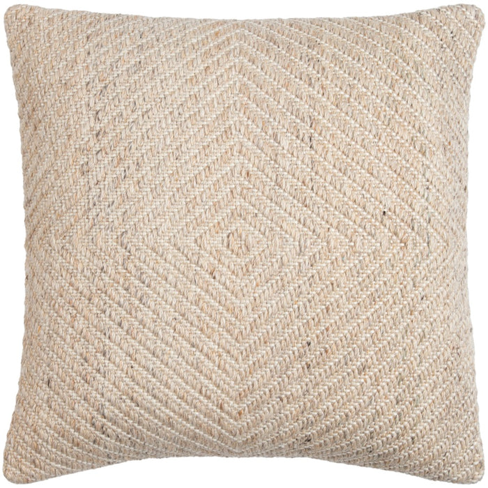woven neutral throw pillow beige tan knife edge outdoor safe square