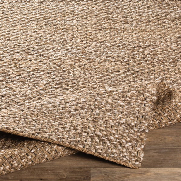 area rug jute hand woven natural no pile