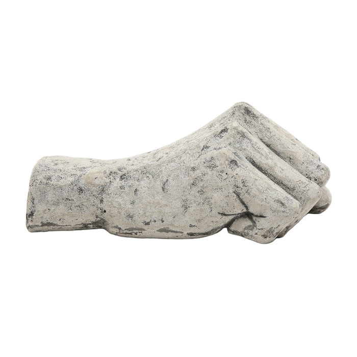 rustic weathered stone hand