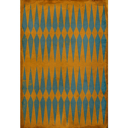 Spicher & Company Pattern 08 Labyrinth Vinyl Floorcloth - USA-Made Rug | BSEID