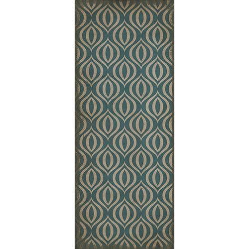 Spicher & Company Pattern 15 Lithium Vinyl Floorcloth - USA-Made Rug | BSEID