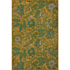 vinyl floor mat rug runner cloth vintage flowers yellow aqua teal green