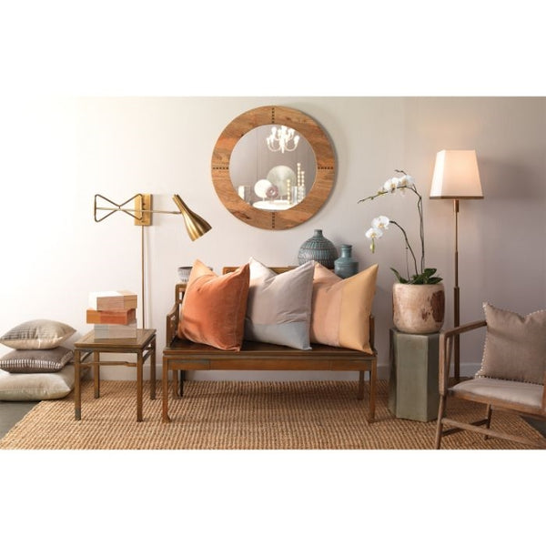 antiqued brass finished metal floor lamp slender contemporary