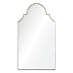 Traditional, silver wall mirror