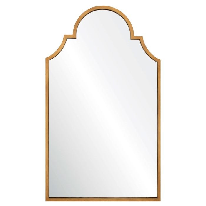 Designer Distressed Gold Leaf Framed Arched Mirror – BSEID