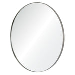 stainless steel round wall mirror