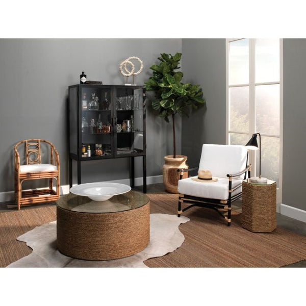 Unique dark wood chair