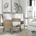 Armchair - Encore - Bleached Hardwood - Caning