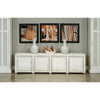 cabinet sideboard buffet distressed white extra wide