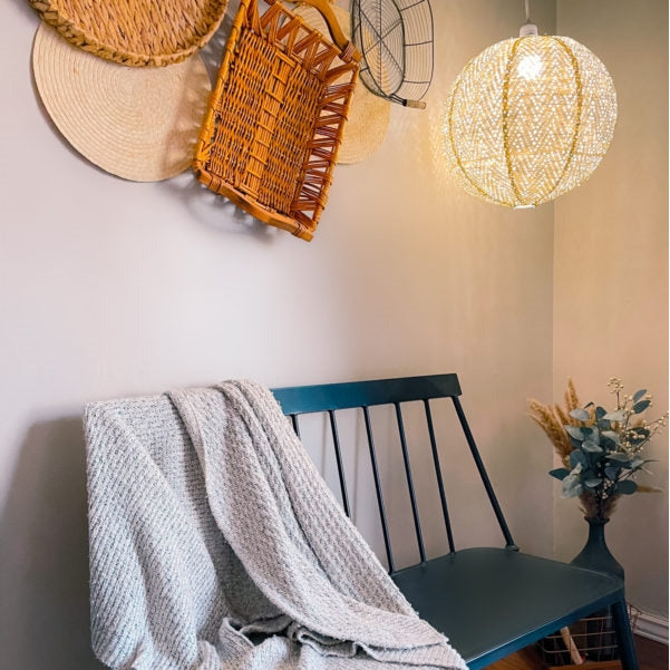 lantern chevron solar hanging light decor