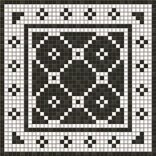 vinyl floor mat black white tile