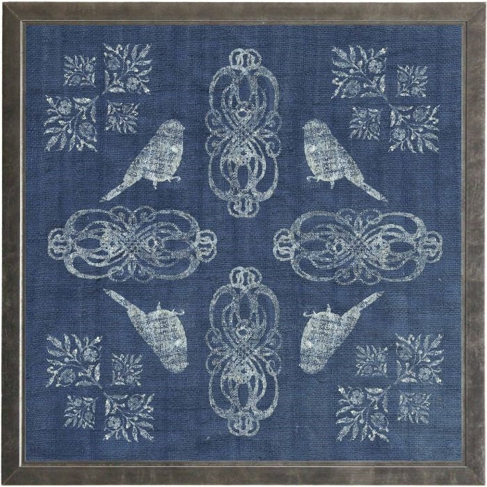 Block Print Indigo Linen