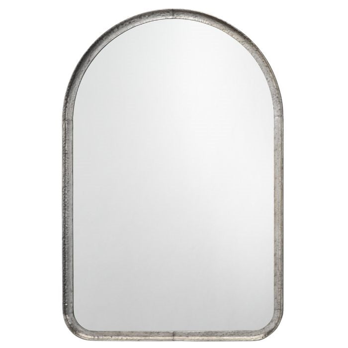 arch wall mirror silver leaf