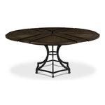 Sunset Jupe Dining Table Medium - Round Grey Expandable Dining Table
