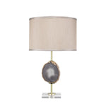 contemporary agate stone table lamp