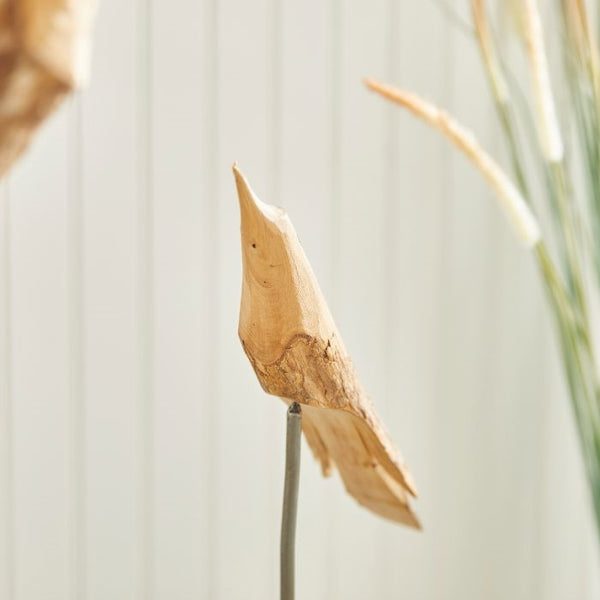 natural rustic flock of birds sculpture set