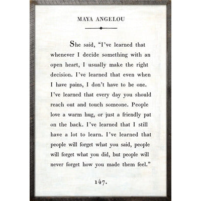 book poetry wall artwork art rustic wood frame grey gray cream white charcoal weathered print quote letter excerpt author poet