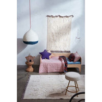 natural ABC area rug black tan playroom