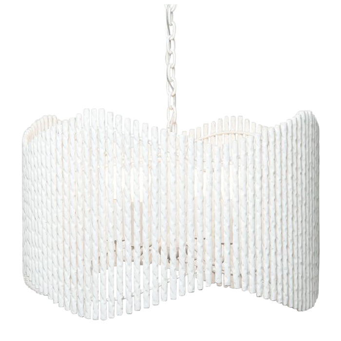 white round chandelier rods twisted plaster