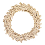 seagrass rope wreath woven