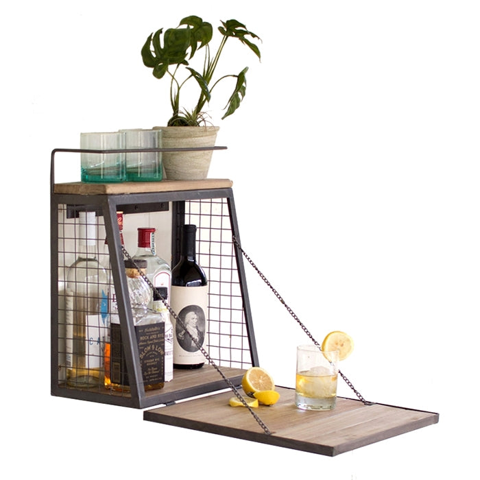 Wall Bar Fold Down Shelf