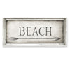 Designer Framed Canvas Art, USA-Made: Beach with Right Pointing Arrow | BSEID