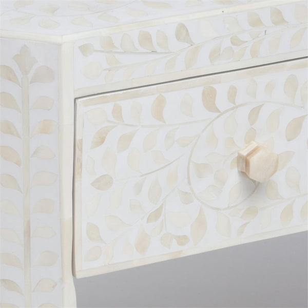 natural white resin double nightstand