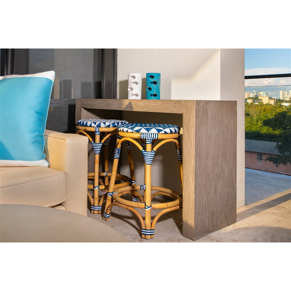 dark gray etched console table